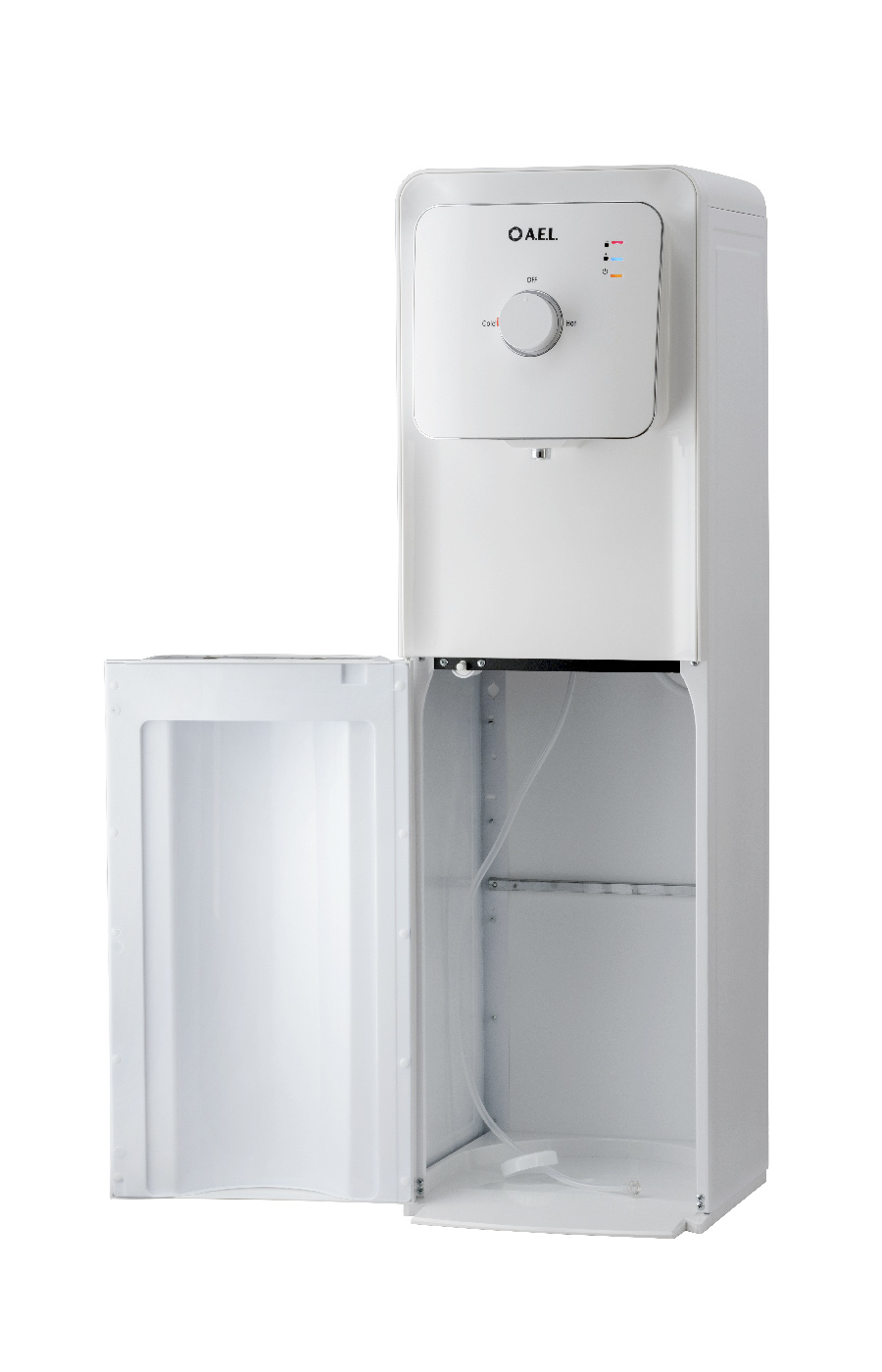 Вододиспенсер LD-AEL-807a full white с охлаждением, с нижней загрузкой